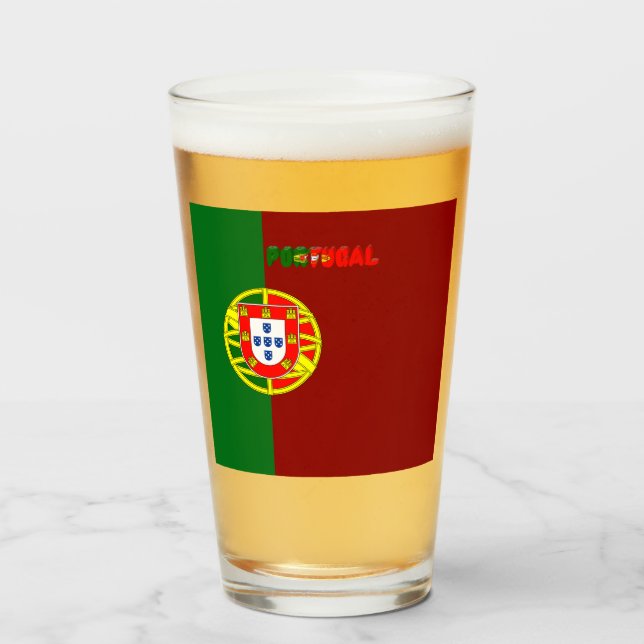 Portugiesische Flagge    Glas (Vorne (Gefüllt))