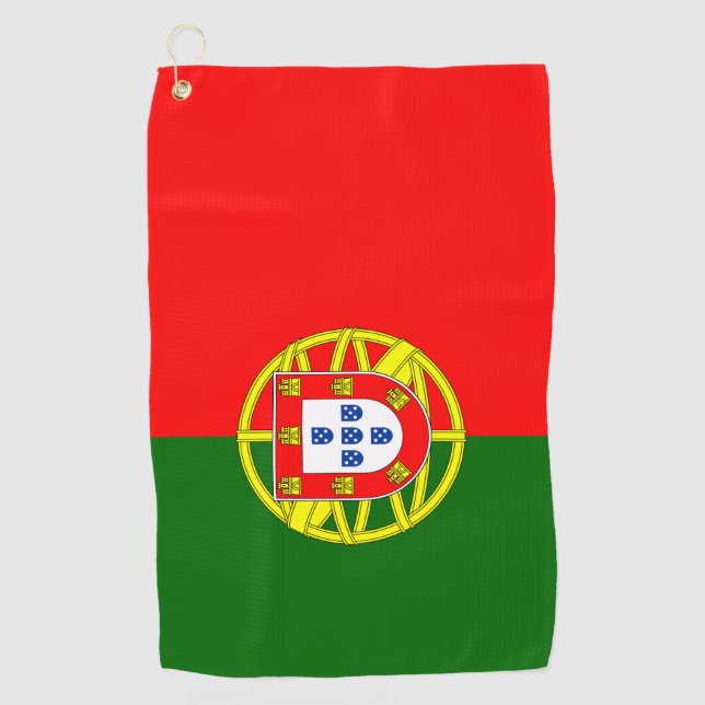 Portugiesische Flagge / Golf Portugal / Sport Liss Golfhandtuch (Vorderseite)