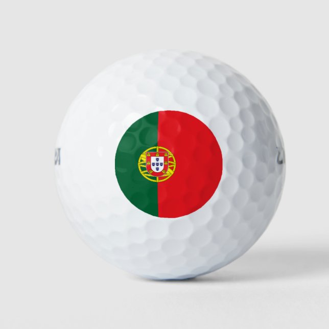 portugiesische Flagge Golfball (Vorderseite)
