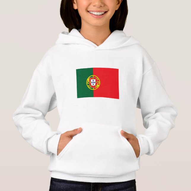 portugiesische Flagge Hoodie (Vorderseite)