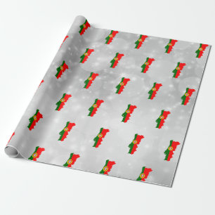 Portugiesische Flagge - Karte Geschenkpapier