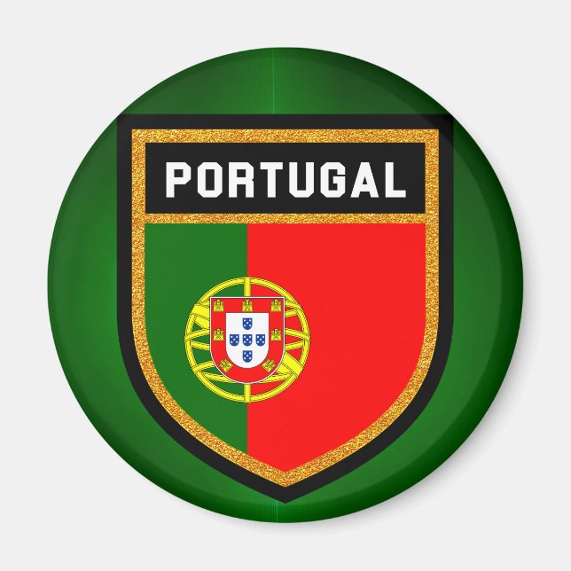 portugiesische Flagge Magnet (Vorne)