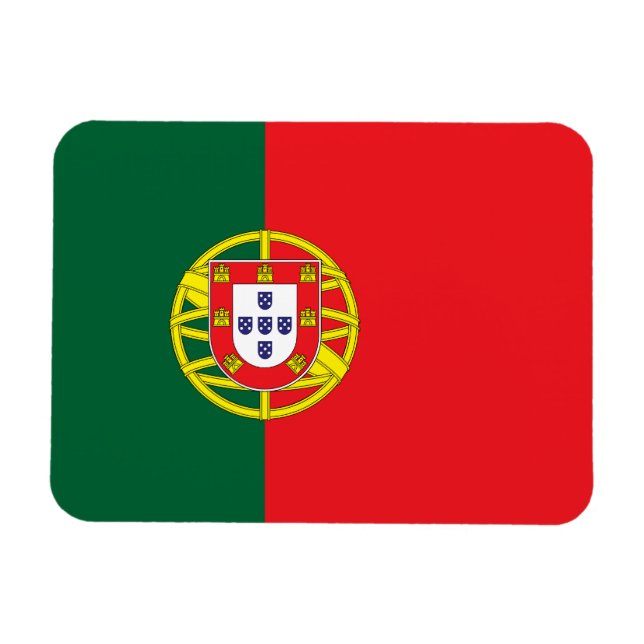 portugiesische Flagge Magnet (Horizontal)
