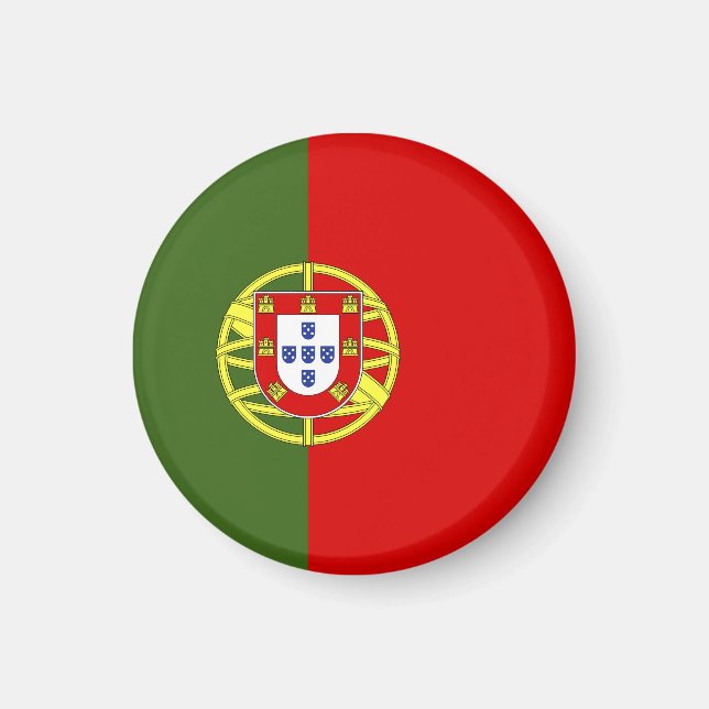 Portugiesische Flagge Magnet (Vorne)