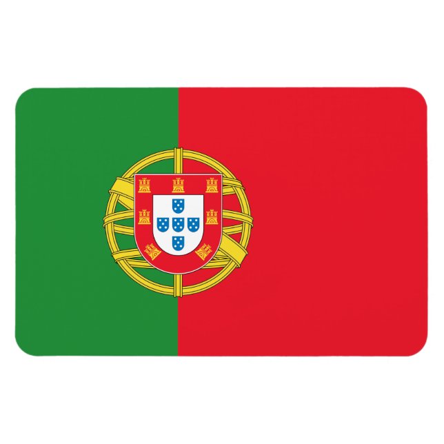 portugiesische Flagge Magnet (Horizontal)