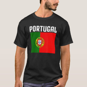 Portugiesische Flagge mit Ursprung in Portugal T-Shirt