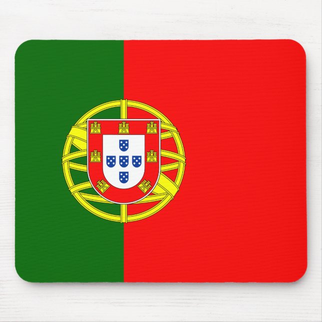 Portugiesische Flagge Mousepad (Vorne)