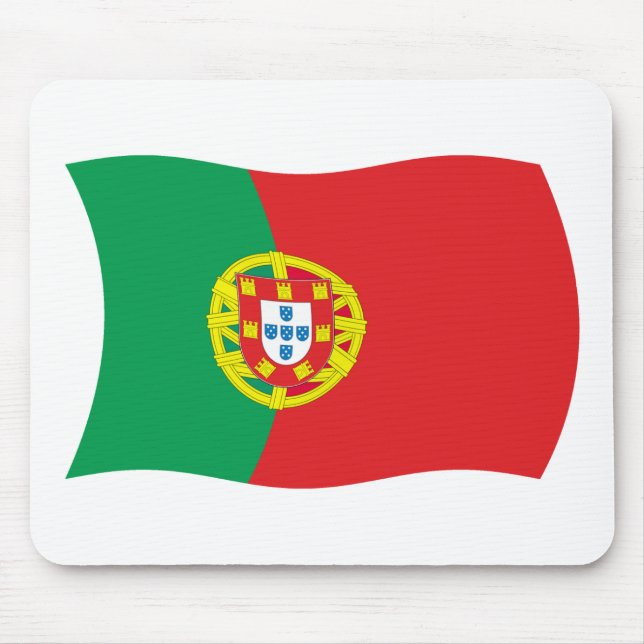 Portugiesische Flagge Mousepad (Vorne)