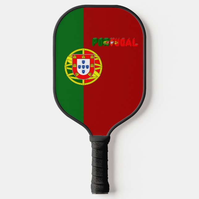 Portugiesische Flagge Pickleball Schläger (Vorderseite)
