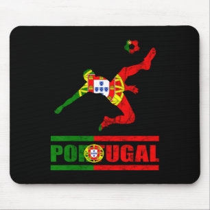 Portugiesische Flagge Portugal Fußball Portugiesis Mousepad
