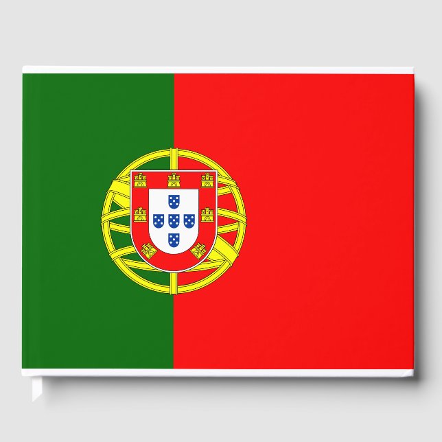 Portugiesische Flagge (Portugal) Gästebuch (Vorderseite)