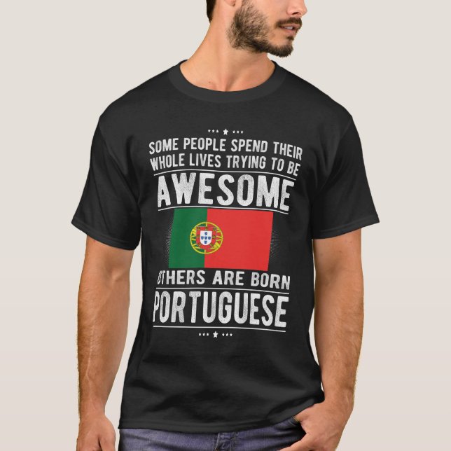 Portugiesische Flagge Portugal Kulturerbe Portugie T-Shirt (Vorderseite)
