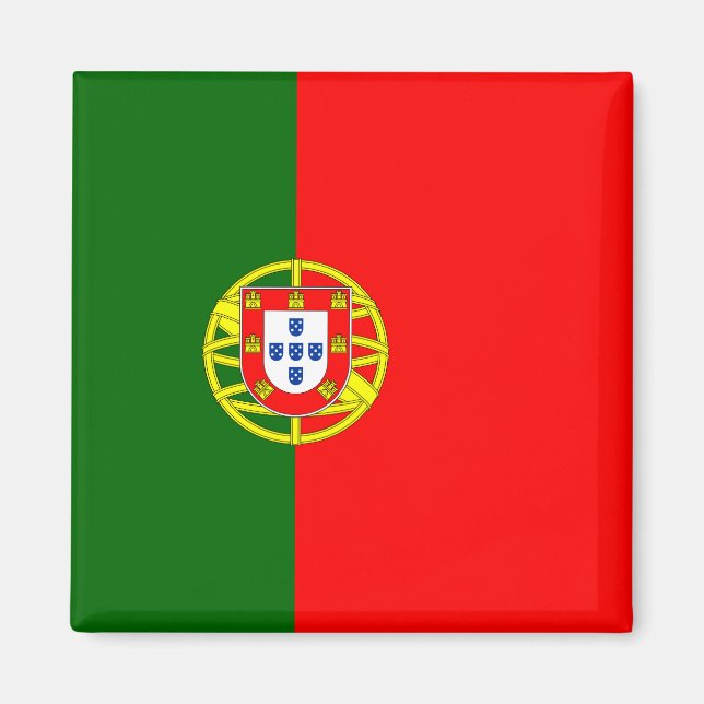 Portugiesische Flagge (Portugal) Magnet (Vorne)