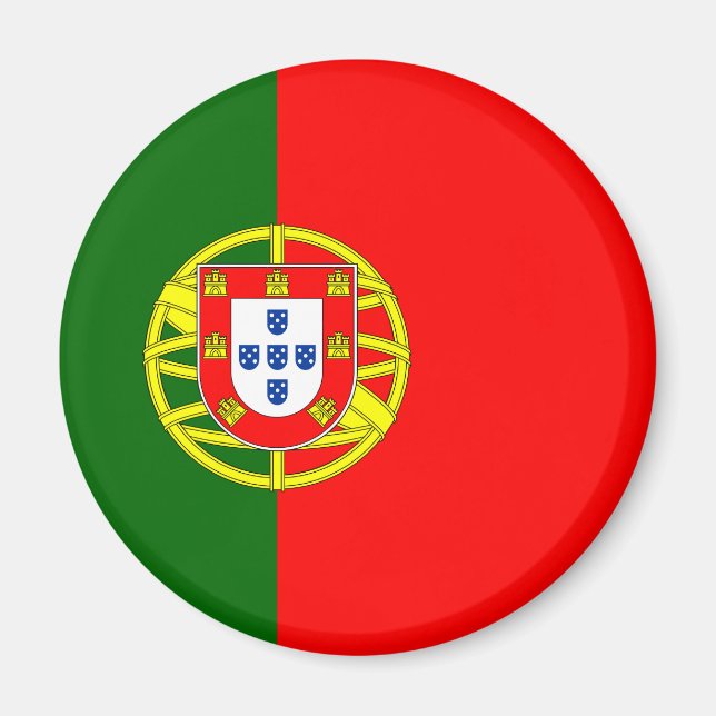 Portugiesische Flagge (Portugal) Magnet (Vorne)