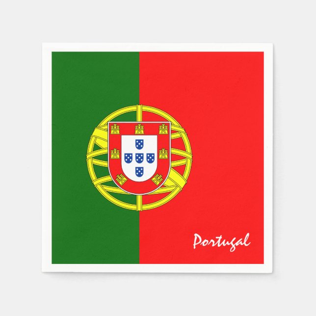 Portugiesische Flagge / Portugal Party Mode / spor Serviette (Vorderseite)