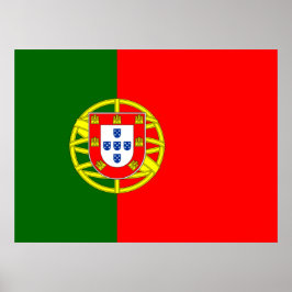 Portugiesische Flagge (Portugal) Poster
