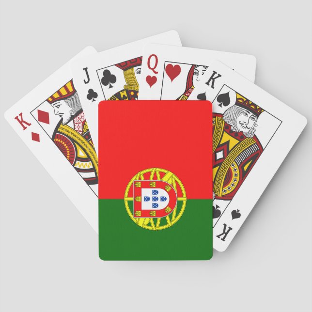 Portugiesische Flagge (Portugal) Spielkarten (Rückseite)