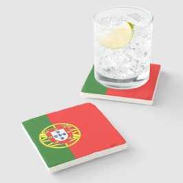 Portugiesische Flagge (Portugal) Steinuntersetzer