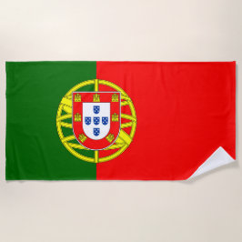 Portugiesische Flagge (Portugal) Strandtuch