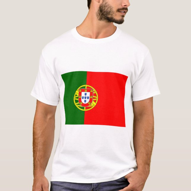 Portugiesische Flagge (Portugal) T-Shirt (Vorderseite)