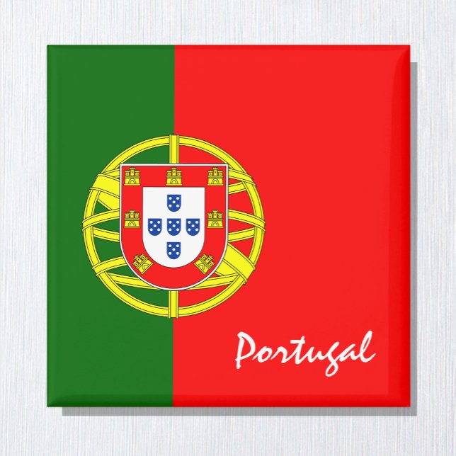 Portugiesische Flagge / Portugal Urlaub / Sportfan Magnet (Von Creator hochgeladen)