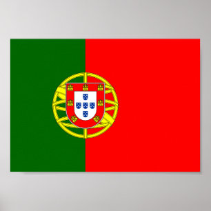 portugiesische Flagge Poster