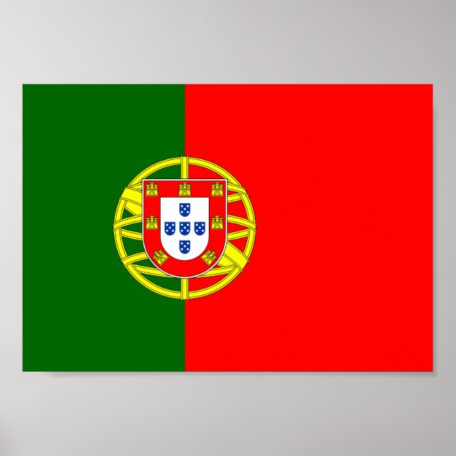 portugiesische Flagge Poster (Vorne)