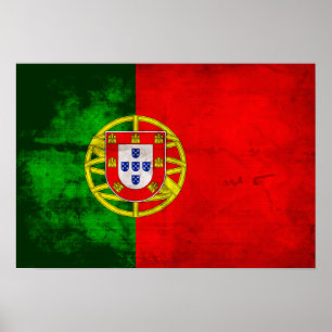 Portugiesische Flagge Poster