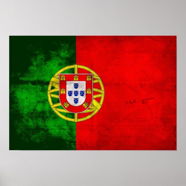 Portugiesische Flagge Poster (Vorne)