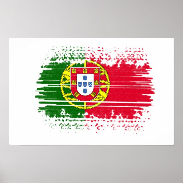 Portugiesische Flagge Poster (Vorne)
