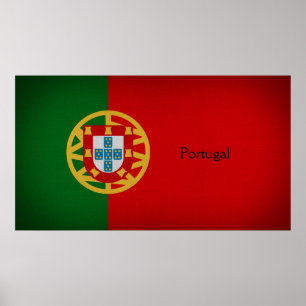 portugiesische Flagge Poster