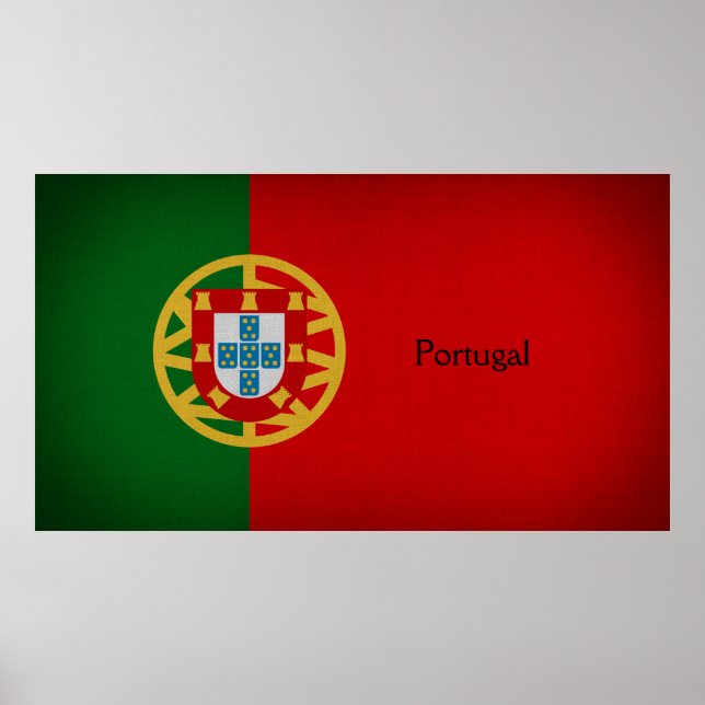 portugiesische Flagge Poster (Vorne)