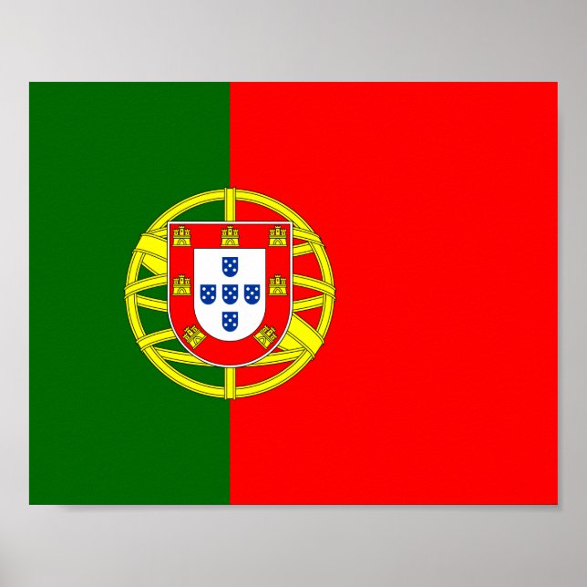 portugiesische Flagge Poster (Vorne)