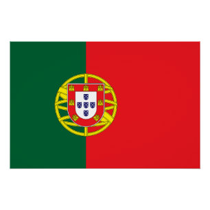 portugiesische Flagge Poster