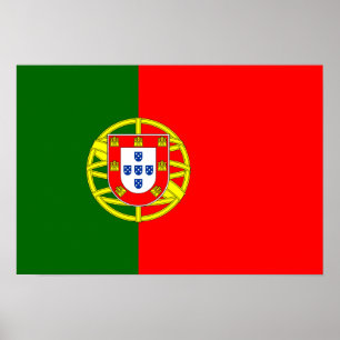portugiesische Flagge Poster