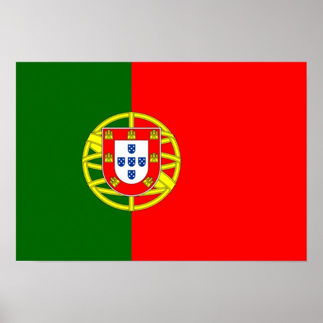 portugiesische Flagge Poster (Vorne)