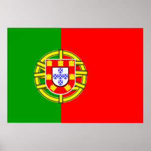 portugiesische Flagge Poster