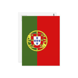 Portugiesische Flagge Postkarte