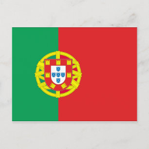 portugiesische Flagge Postkarte