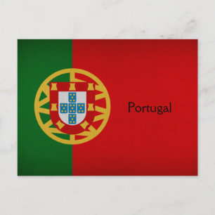 portugiesische Flagge Postkarte