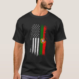 Portugiesische Flagge Prix Portugal USA Srt T-Shirt