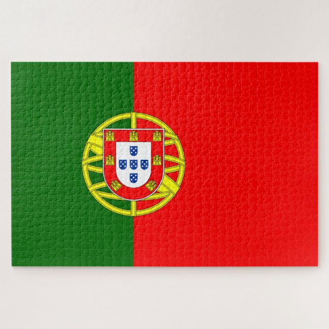 portugiesische Flagge Puzzle (Horizontal)
