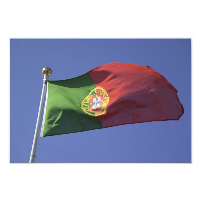 Portugiesische Flagge (RF)) Fotodruck (Vorne)