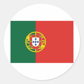 Portugiesische Flagge Runder Aufkleber