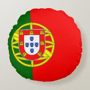 Portugiesische Flagge Rundes Kissen
