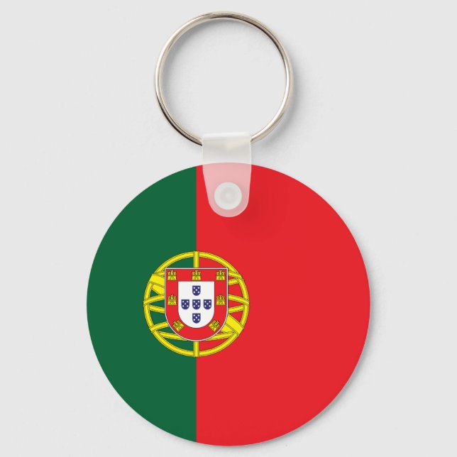 portugiesische Flagge Schlüsselanhänger (Vorderseite)