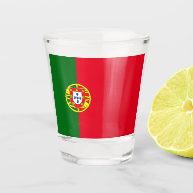 Portugiesische Flagge Schnapsglas (Vorderseite)