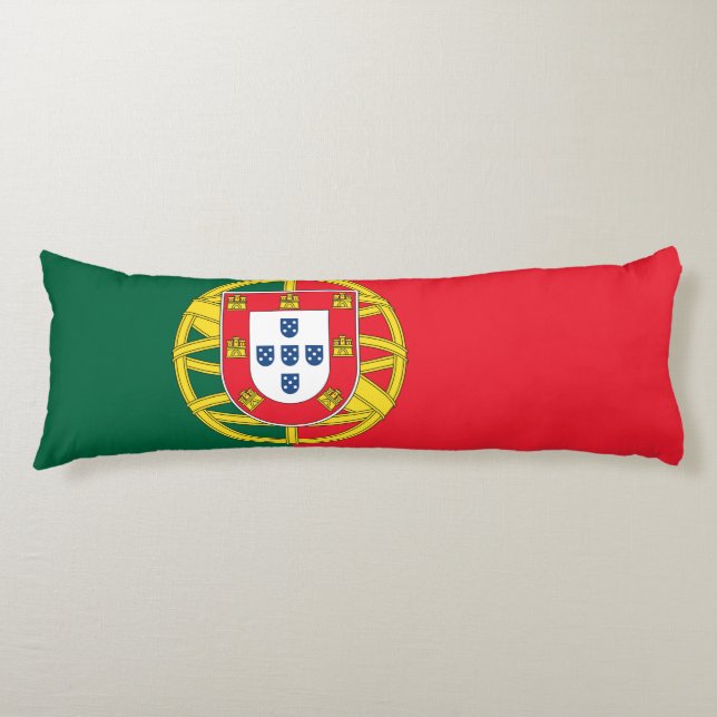 Portugiesische Flagge Seitenschläferkissen (Vorderseite)