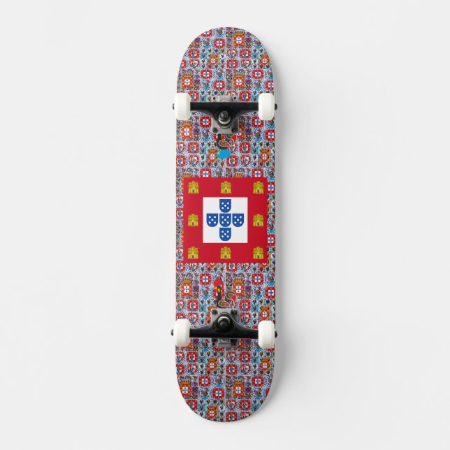 Portugiesische Flagge Skateboard (Vorderseite)