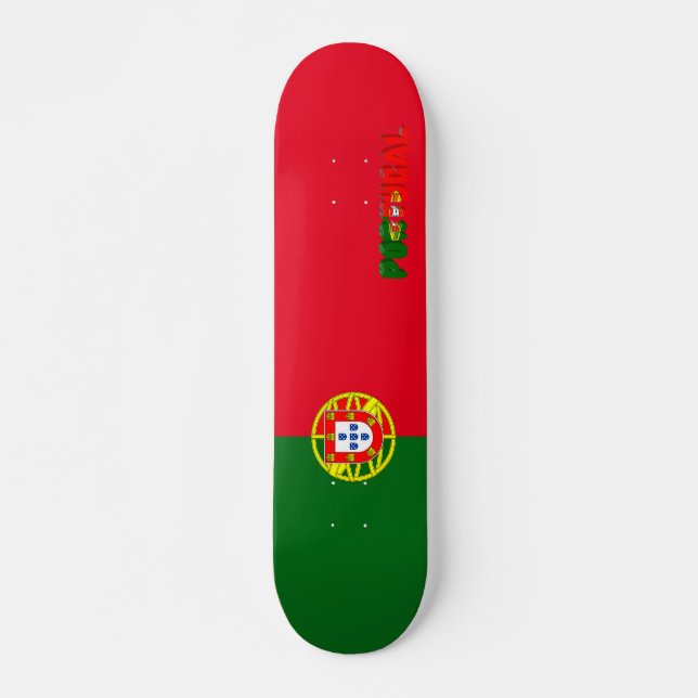 Portugiesische Flagge Skateboard (Vorne)